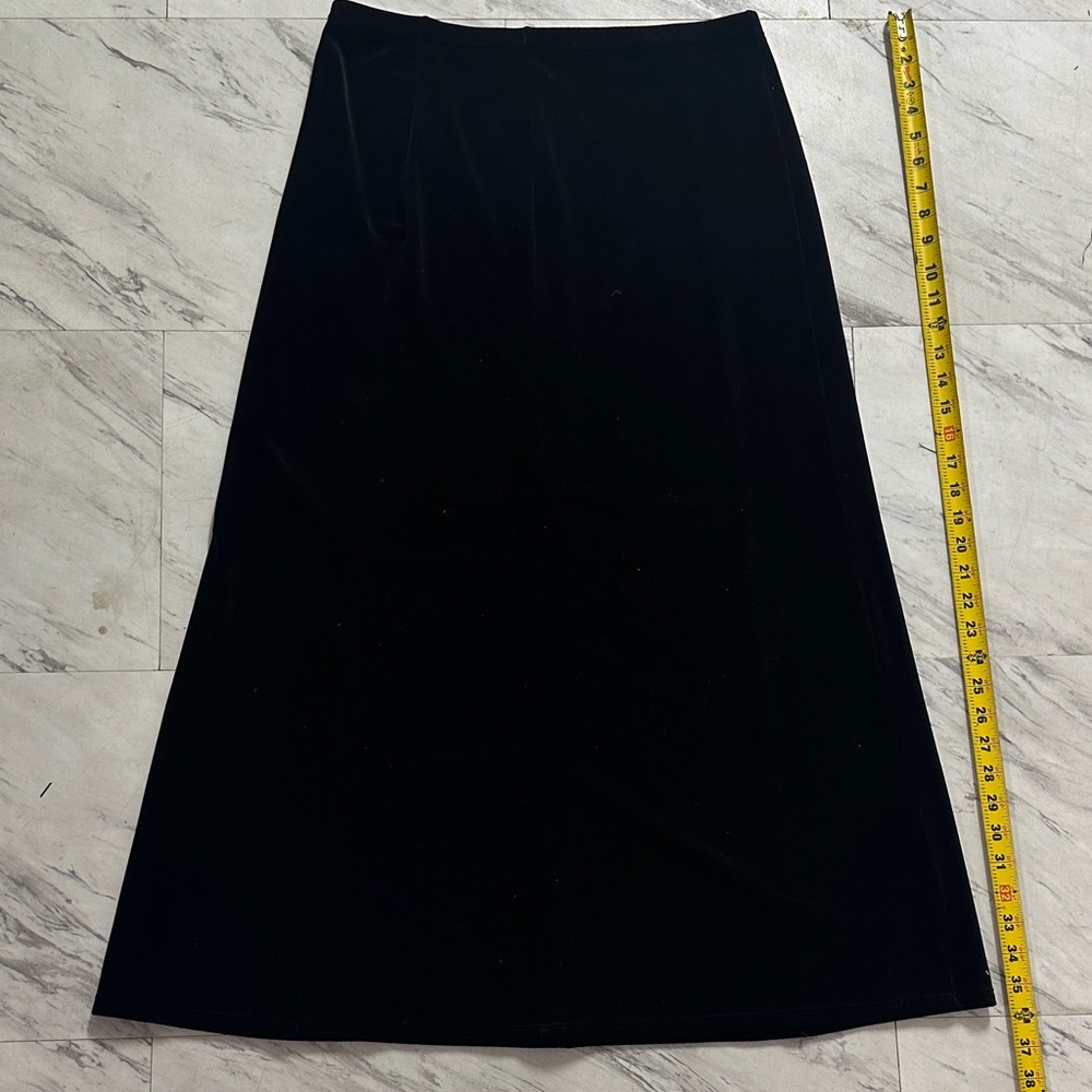 Anne Klein Elegant Velvet set - Black Skirt and top